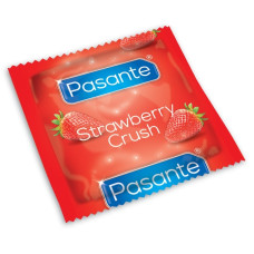 Презервативы оральные с клубничным вкусом Pasante Strawberry Crush латексные (цена за 6 шт.)