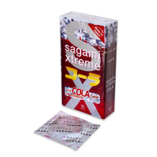 Супертонкі латексні презервативи Sagami Xtreme Cola flavor (ціна за упаковку, 3 шт.)