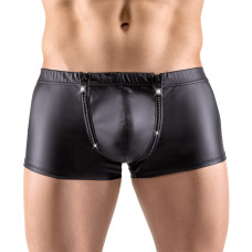 Боксери труси зі стразами по блискавці Sven Joy Ment Men's Pants, чорний, L