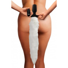 Анальна пробка Vibrating Anal Plug With Fox Tail з хвостом, М