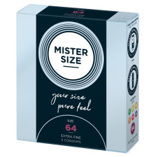Презервативи латексні Mister Size 64 мм ультра тонкі (ціна за упаковку, 3 шт.)