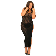 Сукня TAKE THE HEAT LACE GOWN BLACK PLUS SIZE