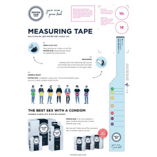 Измерительная лента для пениса Mister Size Guide Dispenser