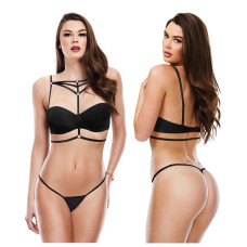 Знімні бретелі для бюстгальтера SEXY STRAPPY BRA HARNESS Чорний