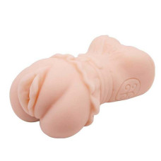 Мастурбатор вагіна реалістична з вібрацією Crazy Bull Vagina Masturbator Flesh Vibrating тілесний