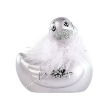 Вібратор качечка Big Teaze Toys Rub My Duckie, срібло