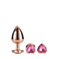 Dt21792 набір анальних пробок GLEAMING LOVE ROSE GOLD PLUG SET