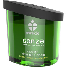Свічка для масажу Swede Arousing - Лимон, перець, евкаліпт (велика/XL, 150 мл)