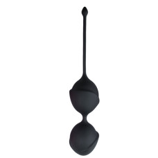Вагінальні кульки Easytoys, силіконові, чорні, 19.5 х 3.8 см