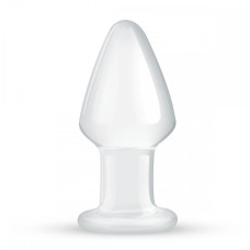 Пробка скло прозора Gildo Glass buttplug No. 25