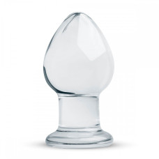 Пробка скло прозора Gildo Glass Buttplug No.26
