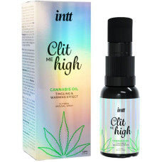 Кліторальні краплі з ефектом, що звужує і зігріває Intt Clit me High Cannabis, 15 мл