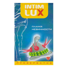Презерватив з вусиками та кульками Intim Lux Полум'я невинності латексне (ціна за пачку, 1 шт.)