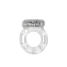 Кільце ерекційне Medica-Group Vibration Ring з вібрацією, прозорий
