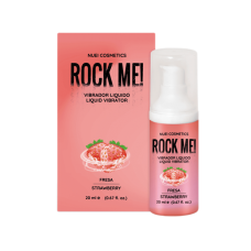 Рідкий вібратор NUEI ROCK ME зі смаком полуниці, 20 мл