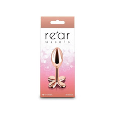 Анальна пробка металева NS Novelties Rear Assets Clover, золотий