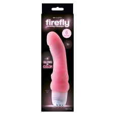 Вібратор реалістичний NS Novelties Firefly, що світиться в темряві, рожевий