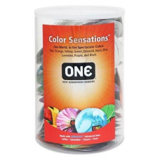Набор латексных презервативов ONE Color Sensations разноцветные (цена за упаковку, 100 шт.)