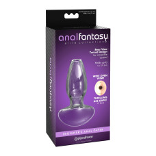 Анальна пробка з тунелем Pipedream Anal Fantasy скляна, прозора, 9.6 х 2 см