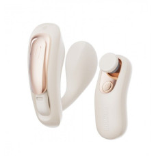 Вібратор у трусики з пультом керування Qingnan No.6 Wireless Control Beige білий