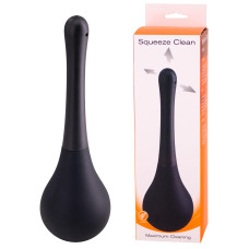 Анальна груша для очищення Seven Creations Squeeze Clean чорна