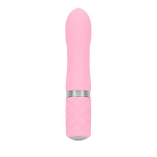 Розкішний вібратор PILLOW TALK - Flirty Pink з кристалом Swarovski, гнучка головка
