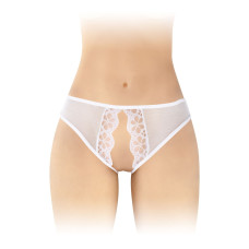 Трусики с открытым доступом Fashion Secret Ambre White, сетка