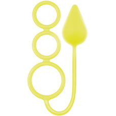 Анальна пробка RENEGADE 3 RING circus MEDIUM, YELLOW