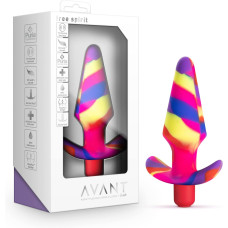 Анальна пробка конусоподібна з вібрацією Blush Avant різнокольорова