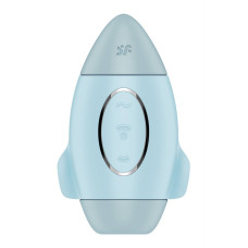 Вакуумний вібратор подвійної дії у вигляді Ракети Satisfyer Mission Control, блакитний
