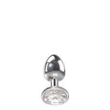 Анальна пробка із каменем A&E CLEAR GEM ANAL PLUG SMALL