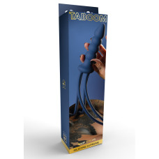 Батіг з тримачем у вигляді анальної пробки Taboom Silicone Supreme, синій