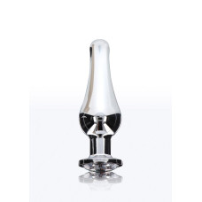 Анальна пробка із кристалом Toy Joy Diamond Bum Bijou, сріблястий, Small