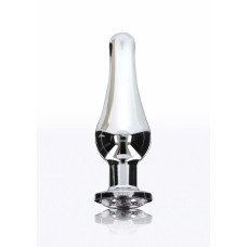 Анальна пробка із кристалом Toy Joy Diamond Bum Bijou сріблястий, Medium