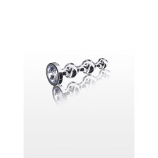 Анальна ялинка металева з каменем Toy Joy Anal Play Diamond Star Beads, Small