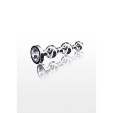 Анальна ялинка металева із кристалом Toy Joy Anal Play Diamond Star Beads, Medium