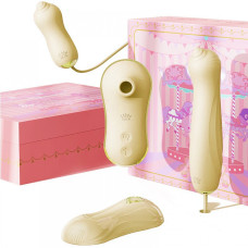 Набір секс іграшок Zalo UNICORN Vibratrion & Thrusting Set - Yellow
