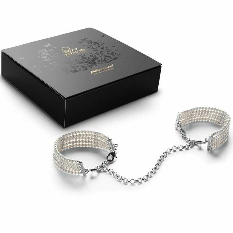 Браслети-наручники PLASIR Nacre білий перл Bijoux Indiscrets
