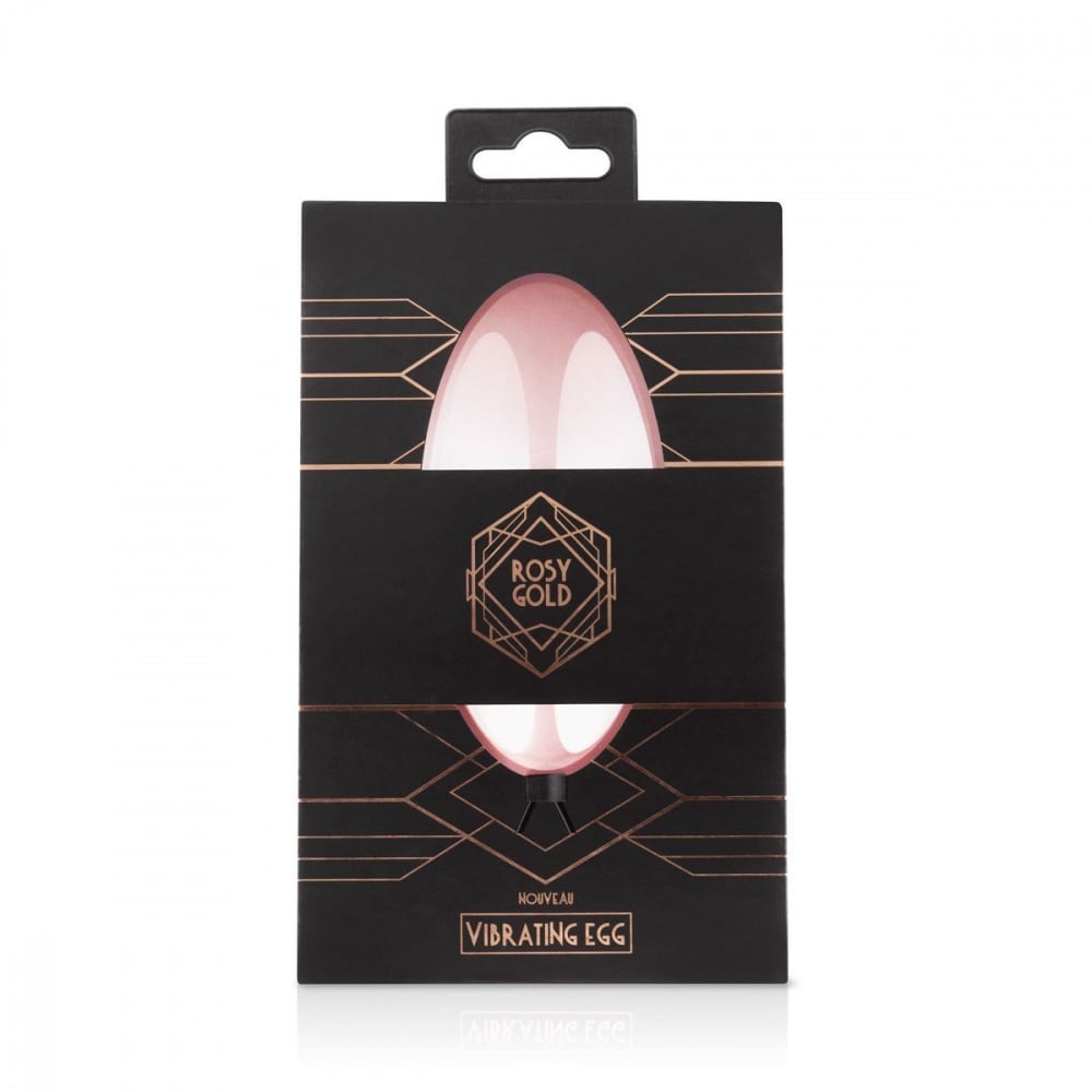 Віброяйце з пультом керування на батарейках Rosy Gold-New Vibrating Egg