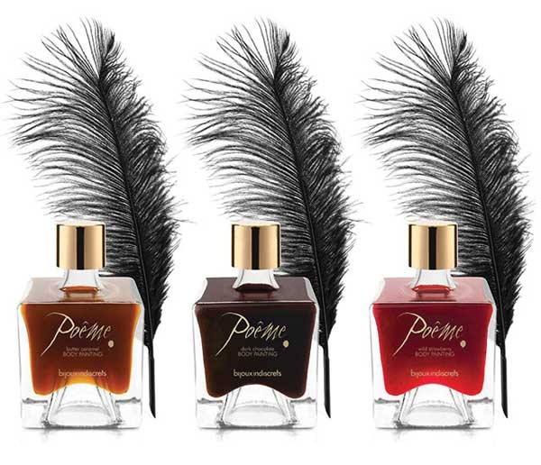 Їстівна фарба для тіла Bijoux Indiscret Poeme зі смаком темного шоколаду, 50 мл