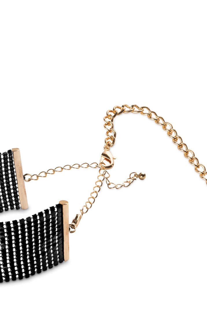 Браслети-наручники DESIR METALLIQUE чорні Bijoux Indiscrets
