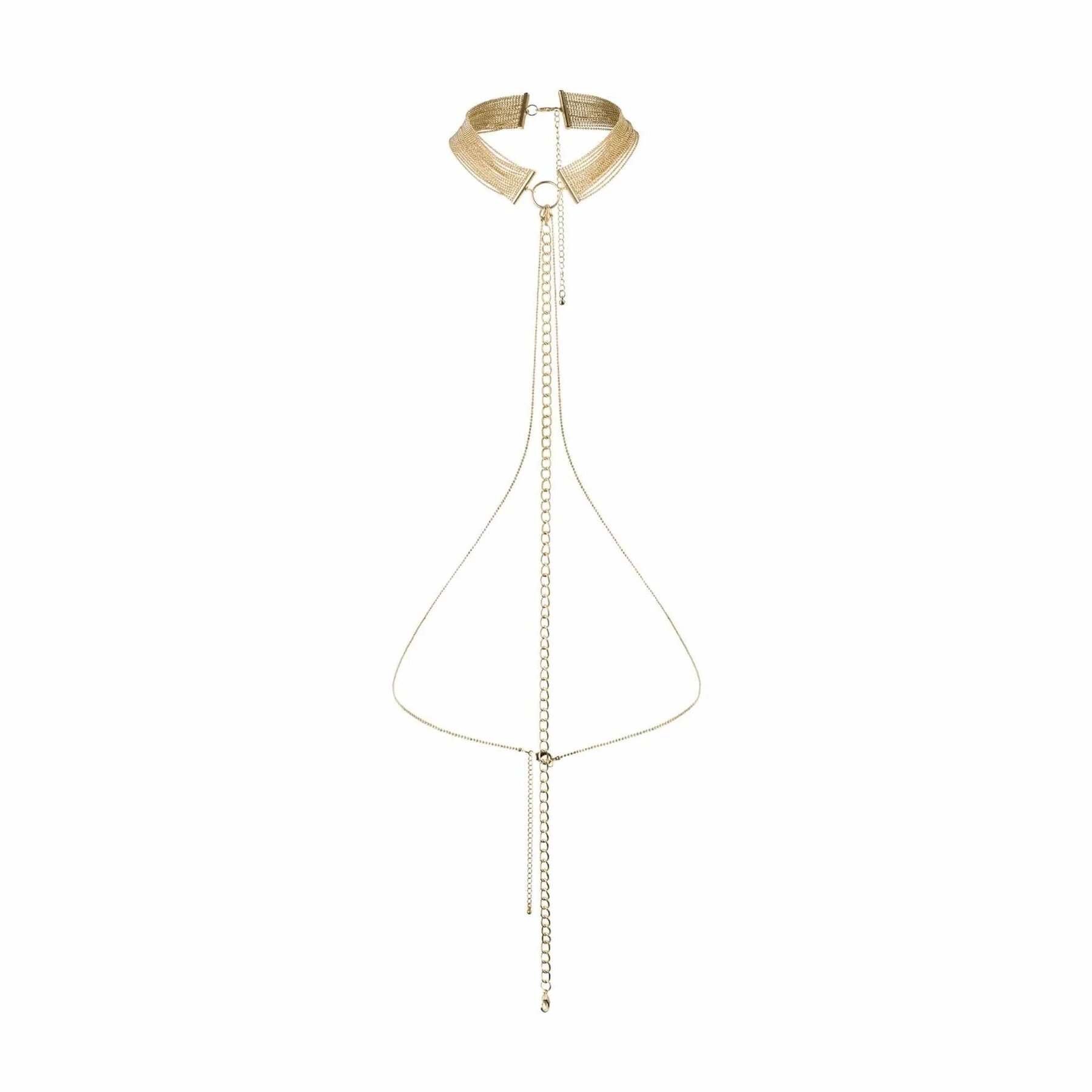 Ланцюжок нашийник Bijoux Indiscrets MAGNIFIQUE Collar - Silver, прикраса для тіла