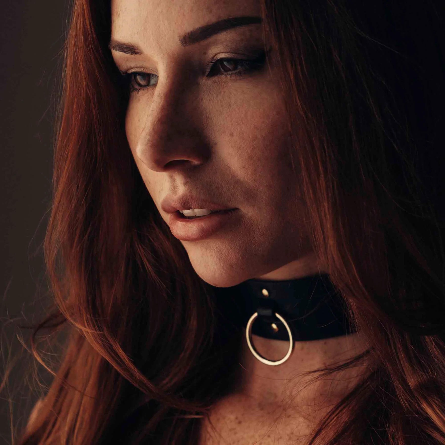Чокер Bijoux Indiscrets MAZE - Wide Chocker Black