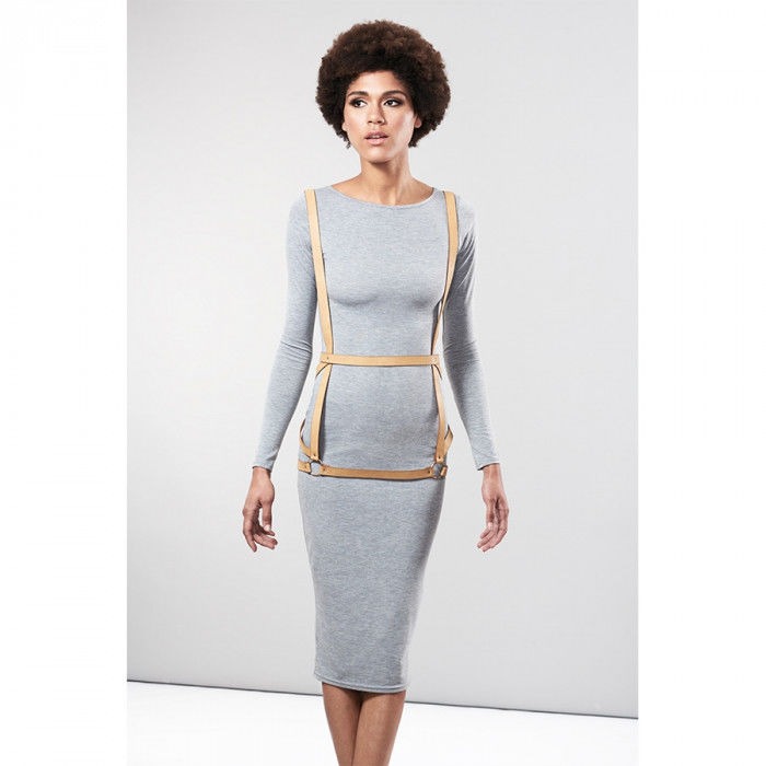 Портупея жіноча Arrow Dress Harness бежева, One Size