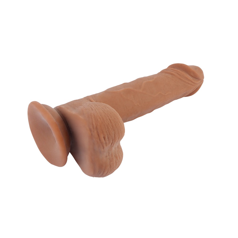 Фалоімітатор реалістичний з мошонкою на присосці Chisa T-skin ReaL Wild Penetrator, бежевий