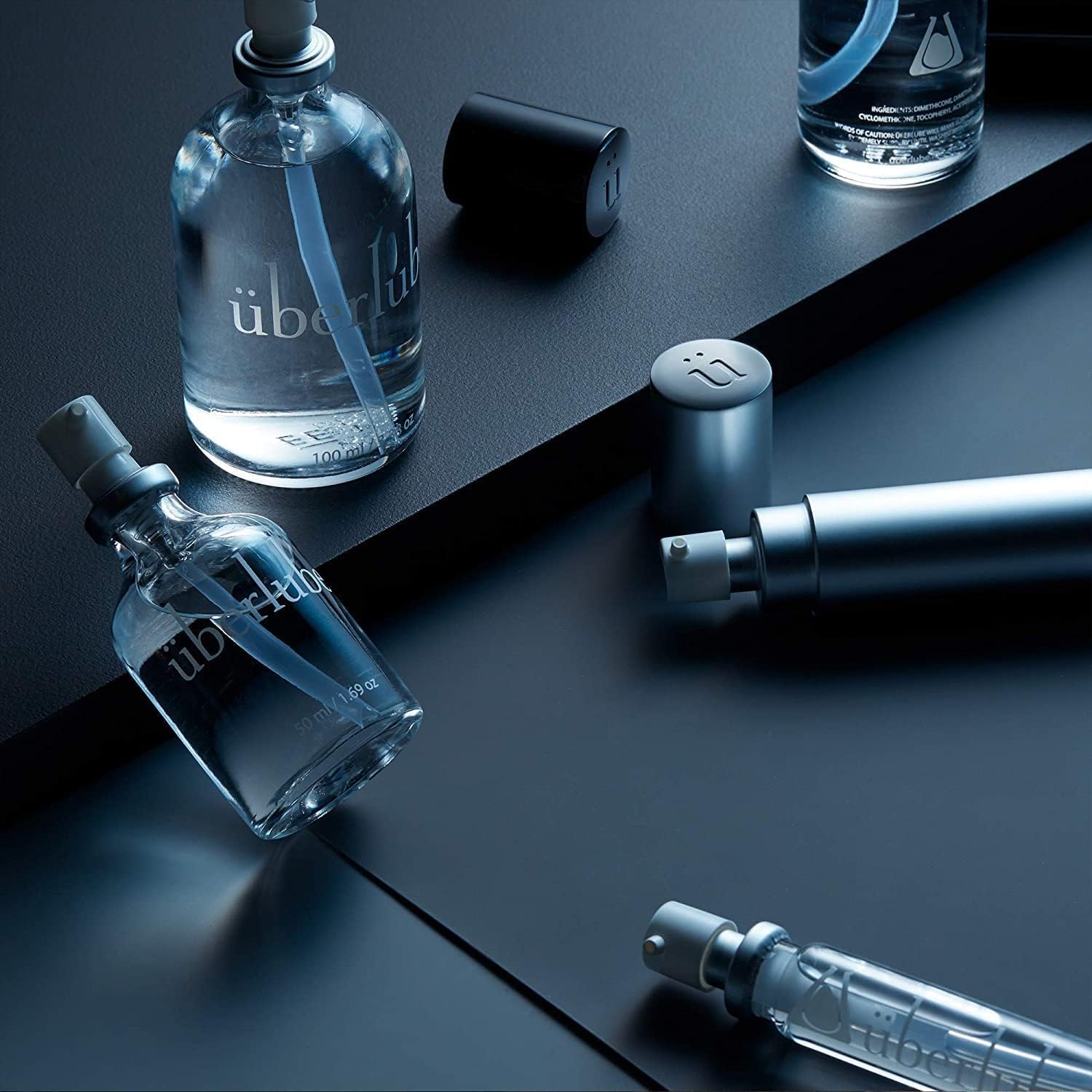 Набір для подорожей: Лубрикант на силіконовій основі Uberlube у рожевому футлярі, 15 мл