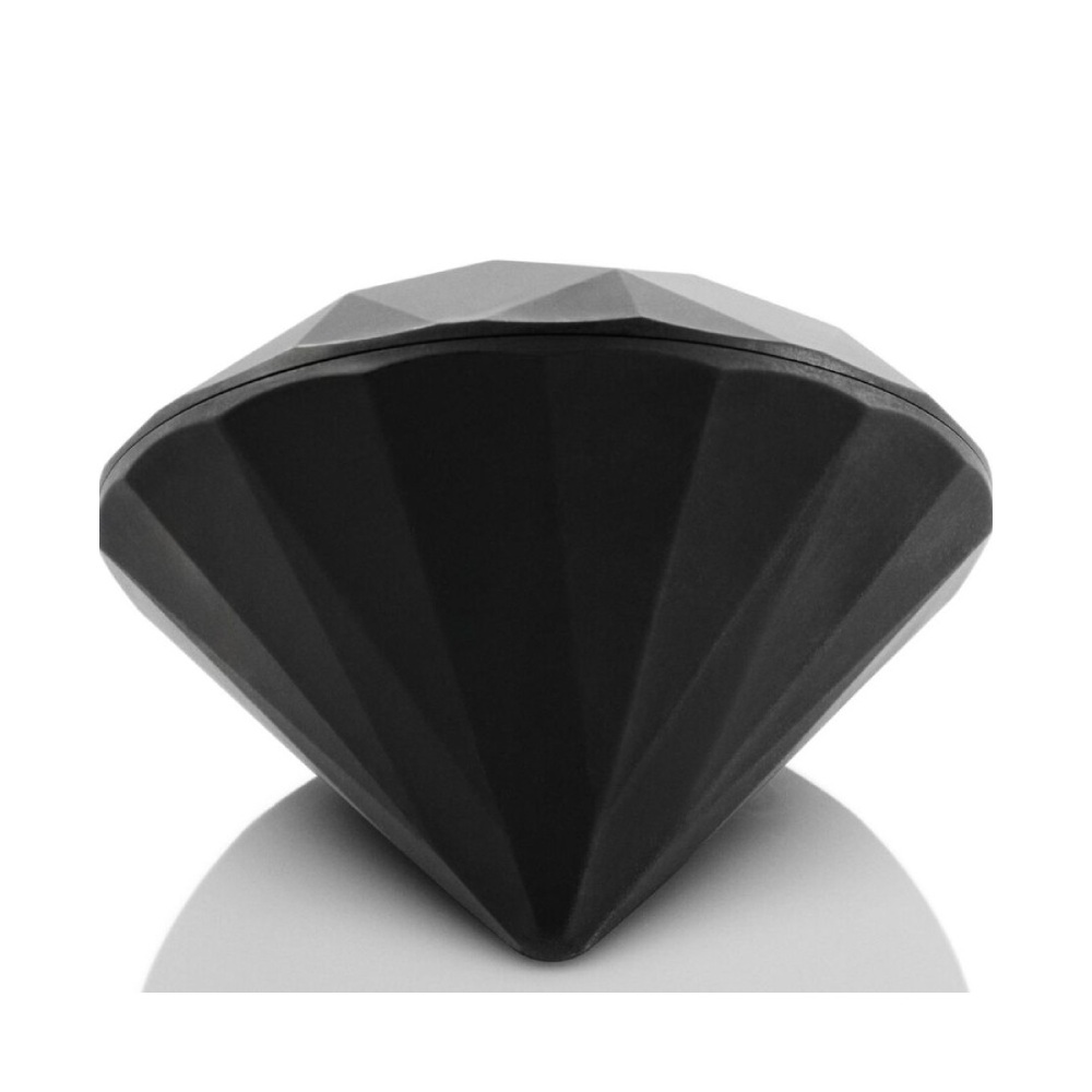 Вібратор для клітора Bijoux Indiscrets Diamond у формі алмазу, чорний, 6,5 см