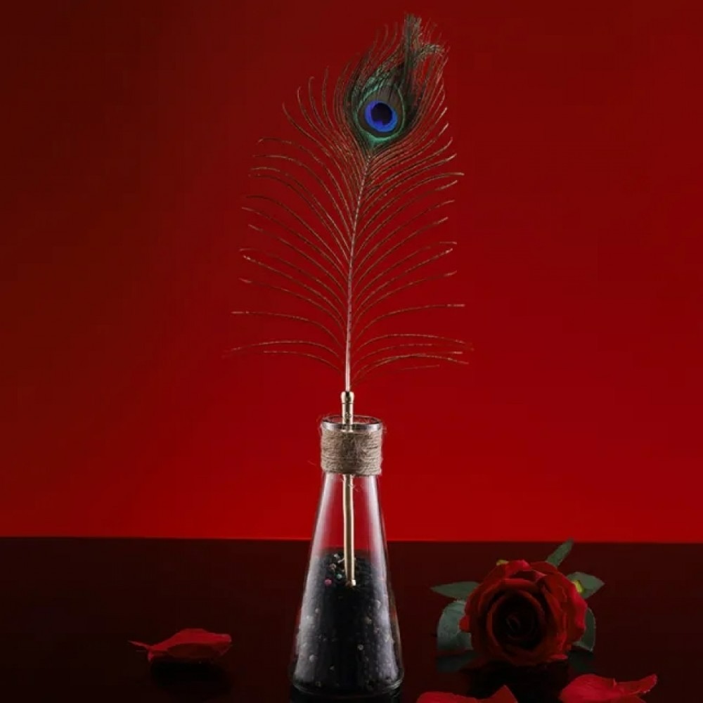 Набір з 2 пір'їнок ,Natural Peacock Flirting Feather Tickler