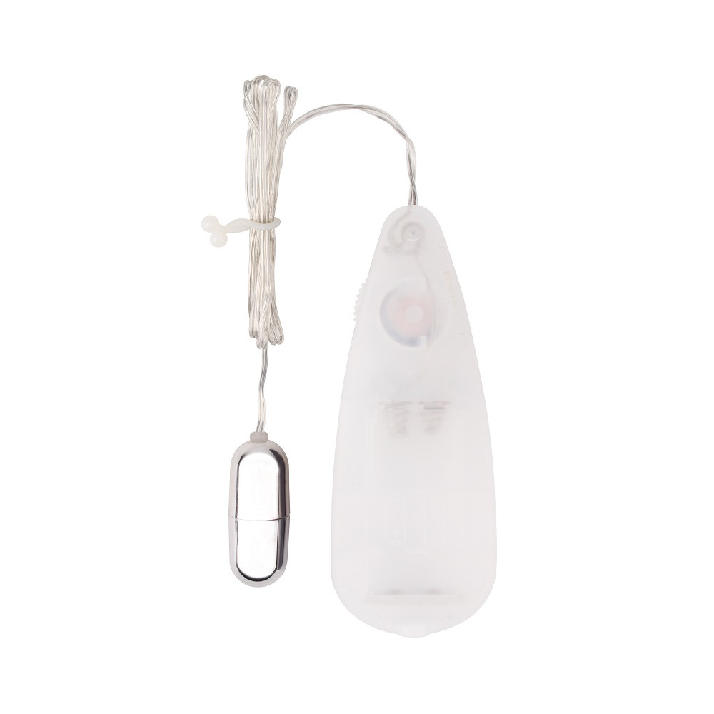 Вибропуля серебристая Chisa Hi-Basic Be Mine Bullet Vibrator на белом пульте управления