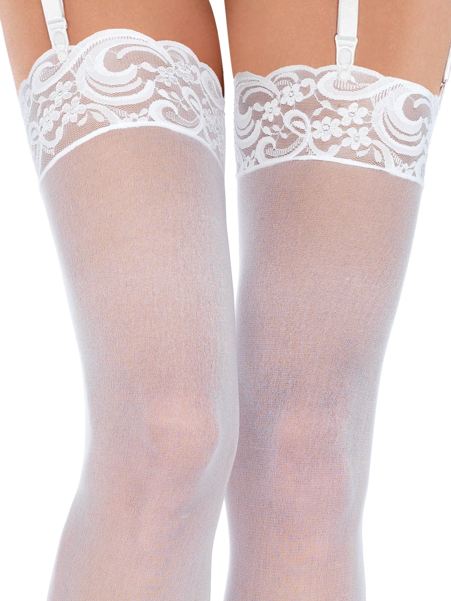 Панчохи білі Sheer Stockings O/S